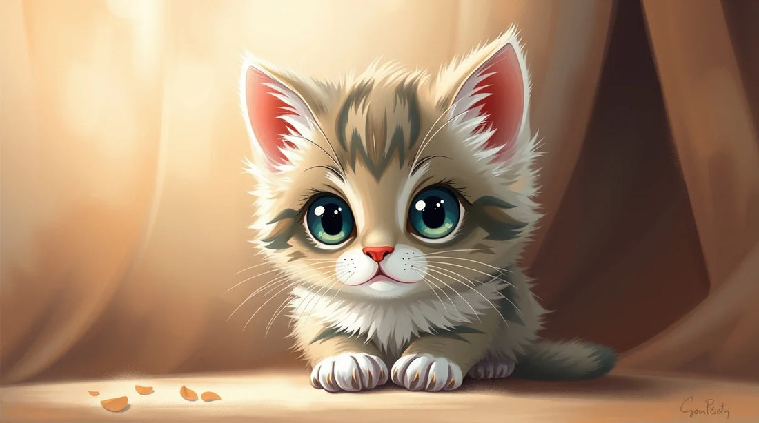 4K HD adorable little kitten