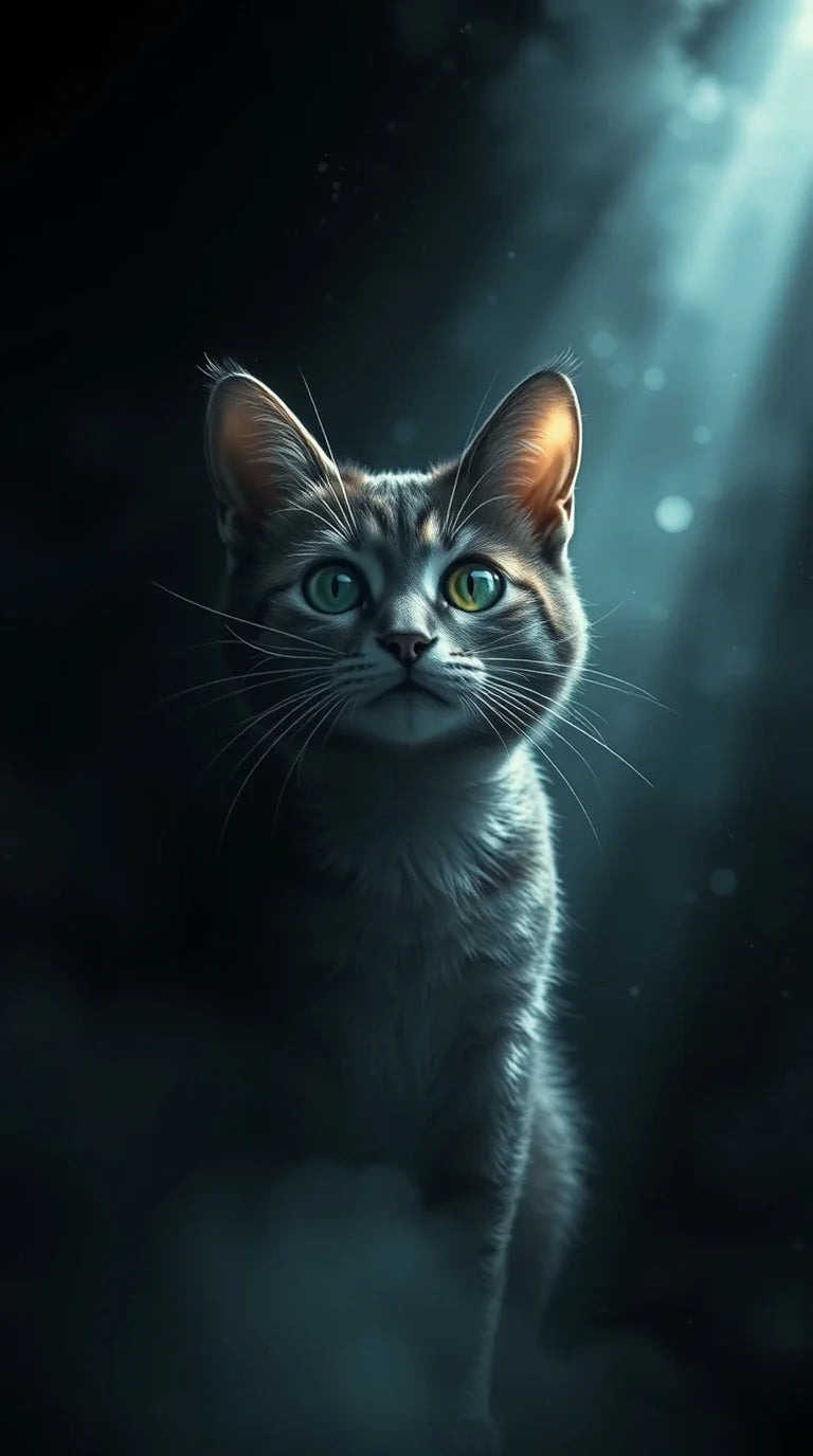 Aesthetic kitty wallpaper design