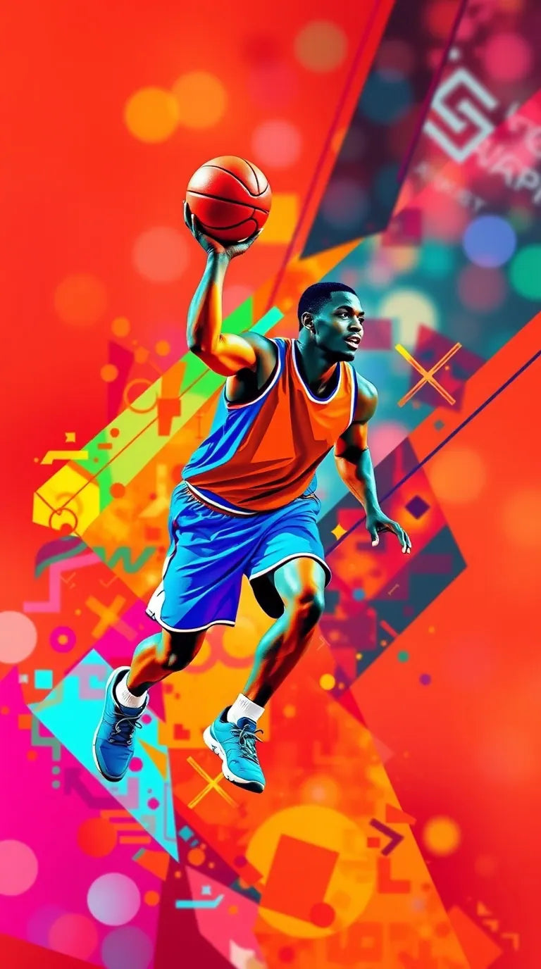 A stylish drippy Basketball wallpaper in HD, perfect for iPhone and laptop screens.