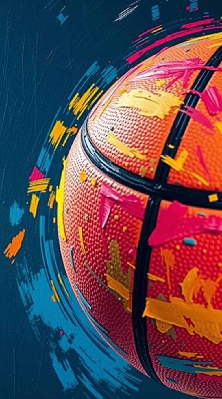 High-quality 4K Invesco basketball court wallpaper for desktop and mobile backgrounds.
