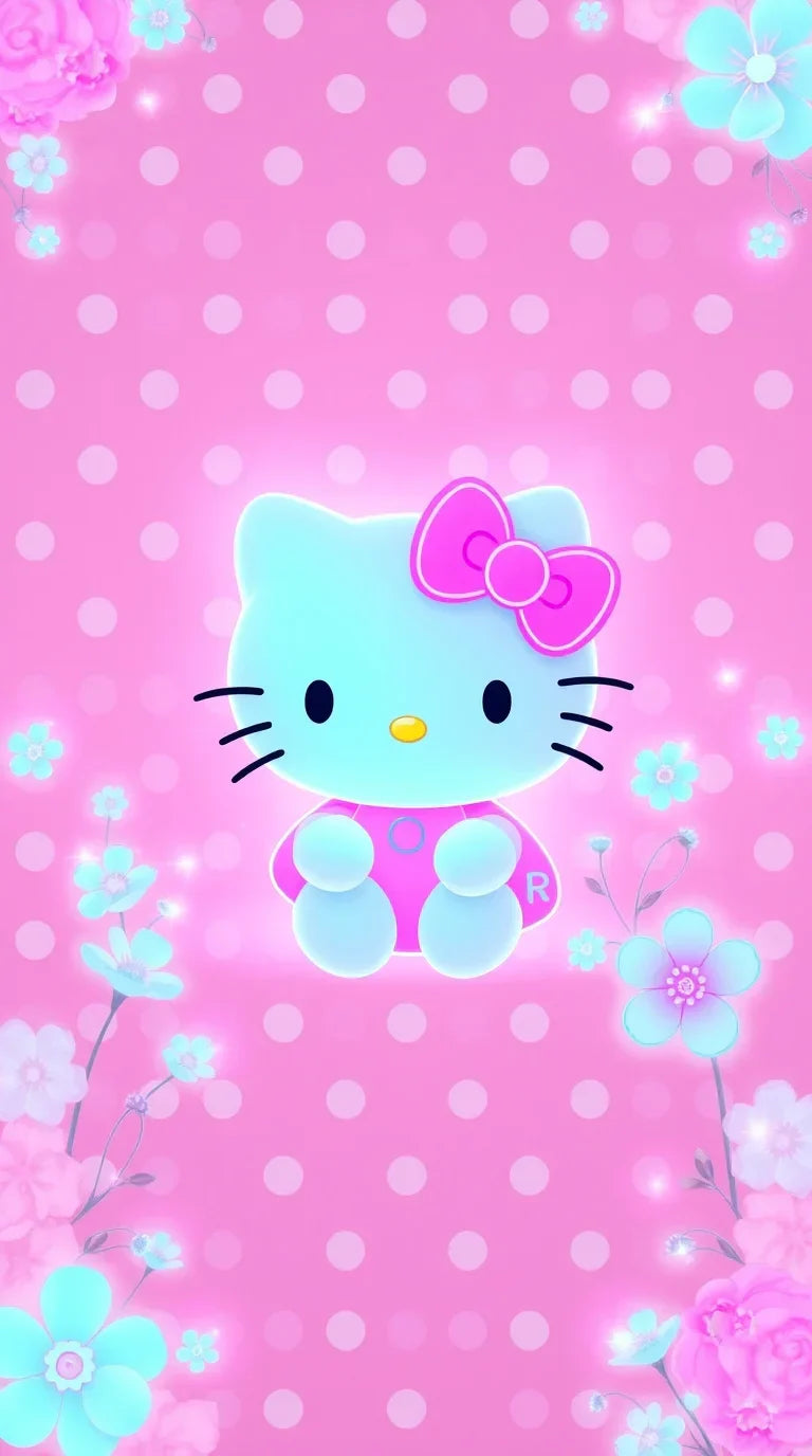 Hello Kitty birthday decorations with free downloadable backgrounds