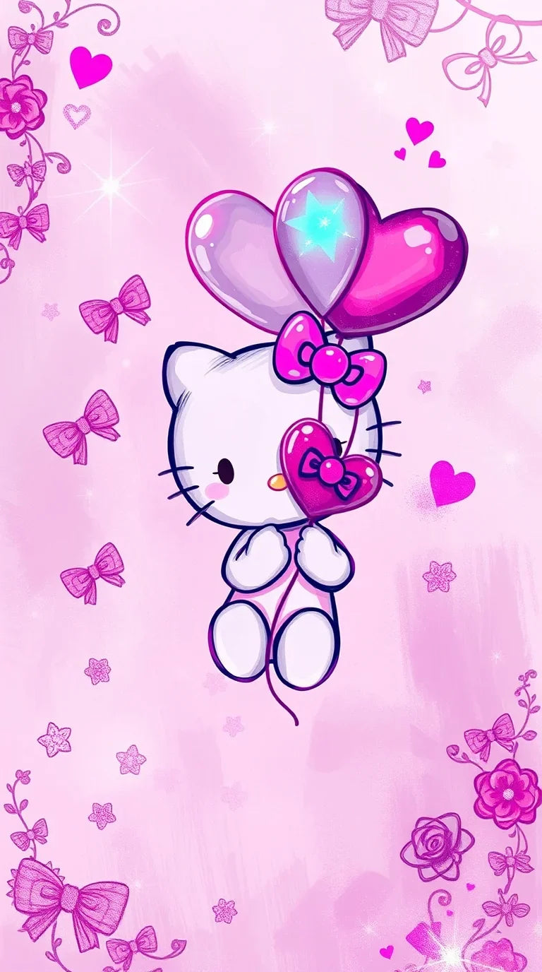 Downloadable Hello Kitty wallpaper for phone