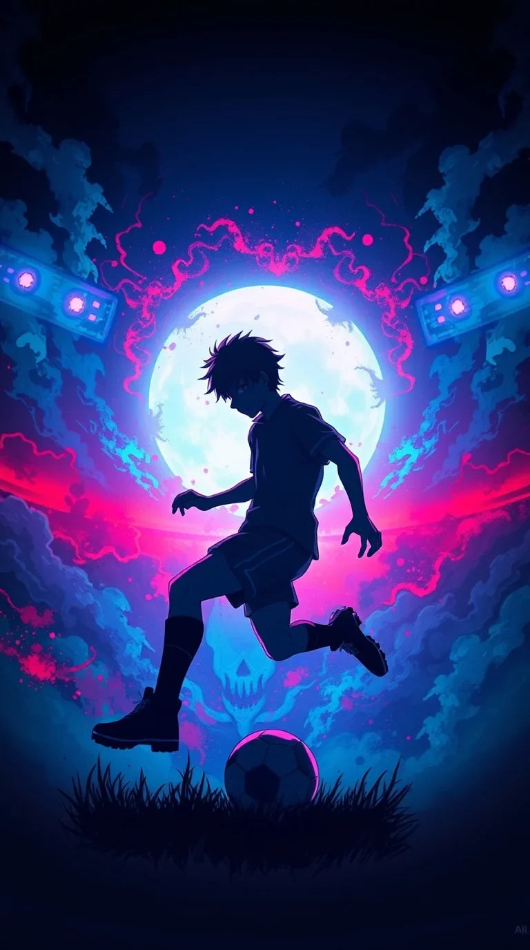 Aesthetic dark football wallpaper for iPhone backgrounds.
