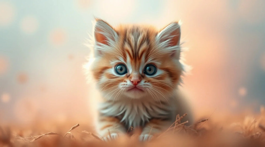 HD kitten on white background
