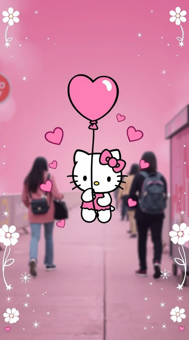 Free Hello Kitty laptop background in HD for download