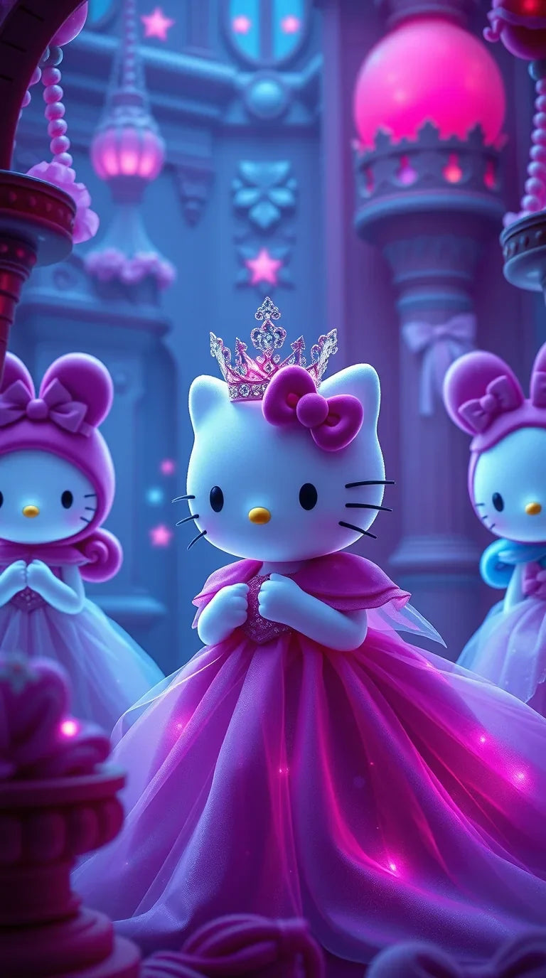 Pink cute Hello Kitty iPhone wallpaper