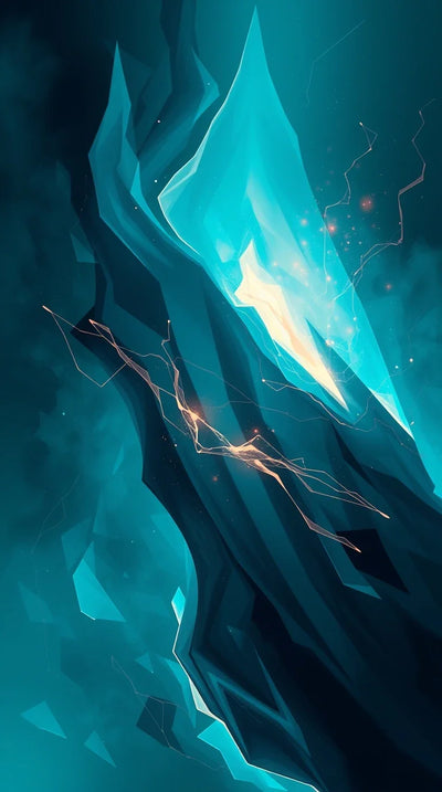 Luxurious Mystical Teal Artwork