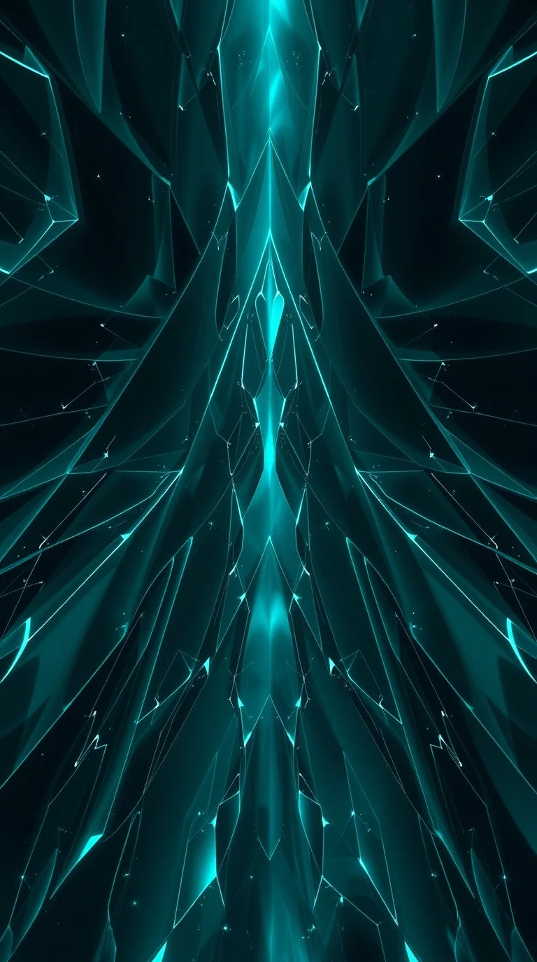 Luxurious teal painting ethereal atmosphere