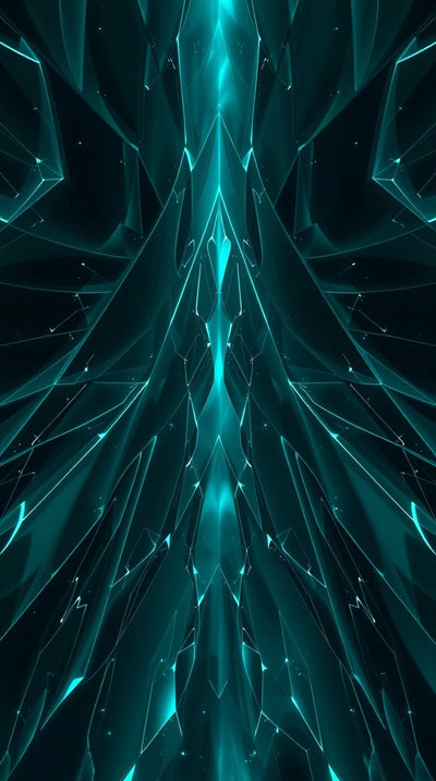 Luxurious Teal Painting: Ethereal Atmosphere