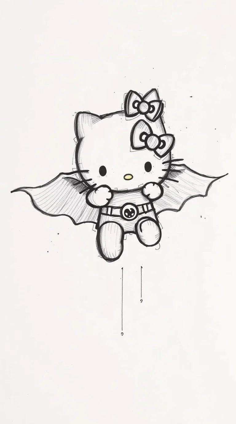 3D pink Hello Kitty desktop wallpaper