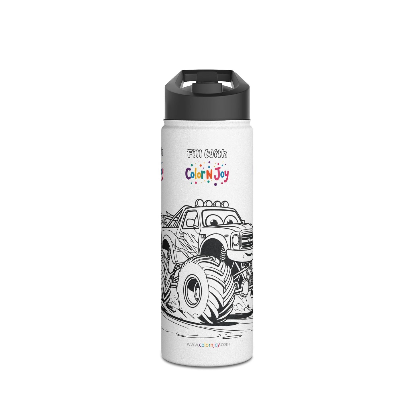 Blaze Coloring Water Bottle | Eco-Friendly Stainless Steel | Blaze Monster Machine Coloring Pages Free Download