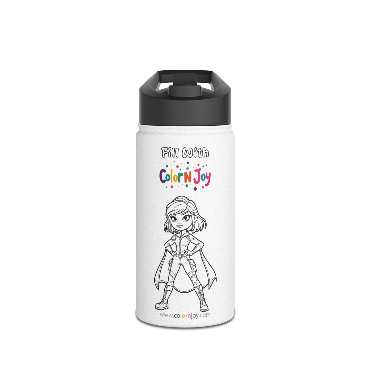 Descendants Coloring Water Bottle | Eco-Friendly Stainless Steel Gift | Screen-Free Creative Fun with Descendants Coloring Pages