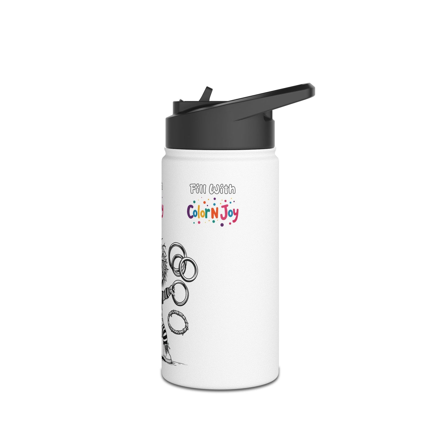 Chucky Coloring Water Bottle | Spooky Halloween Activity | Eco-Friendly Stainless Steel | Reduces Screen Time