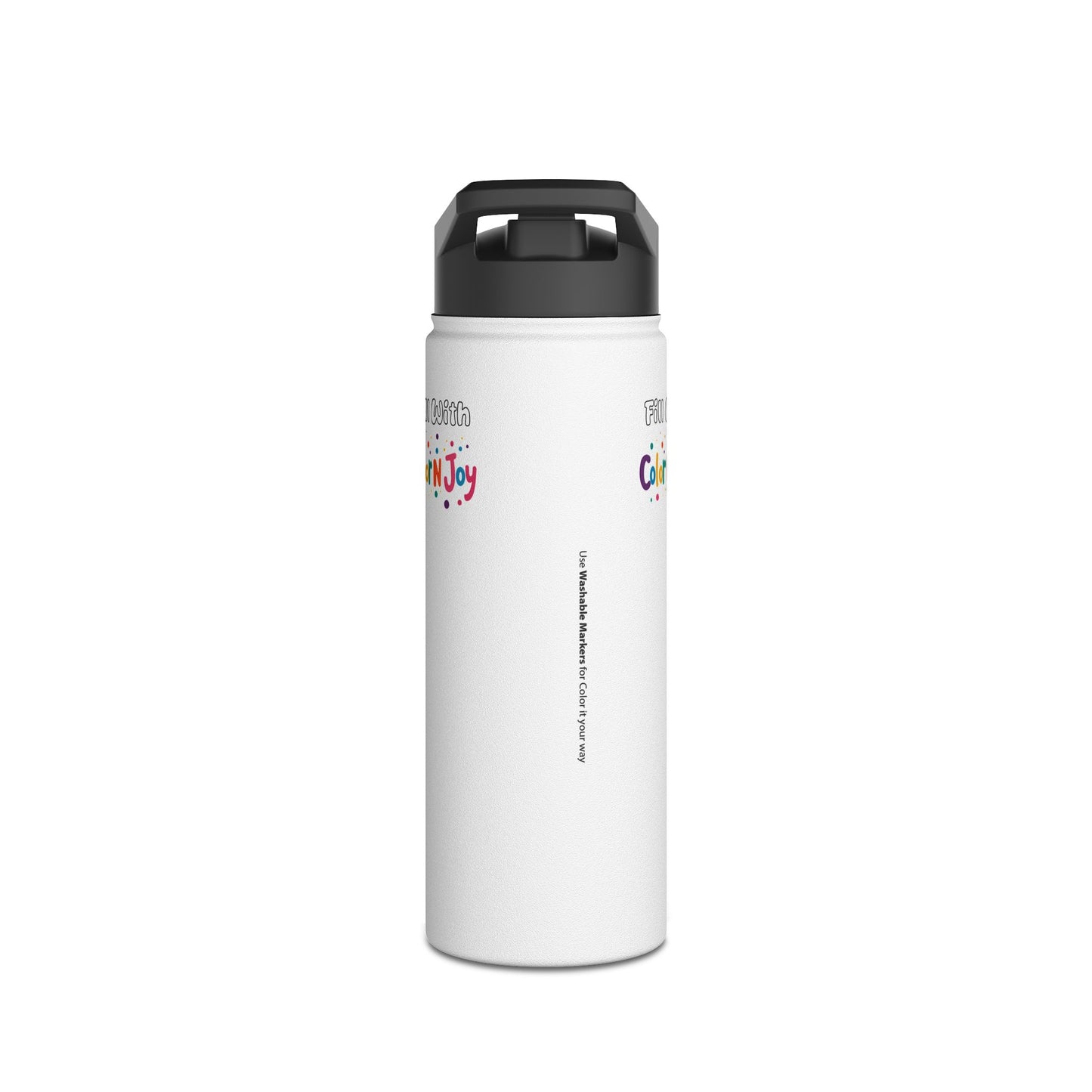 Chucky Coloring Water Bottle | Spooky Halloween Activity | Eco-Friendly Stainless Steel | Reduces Screen Time