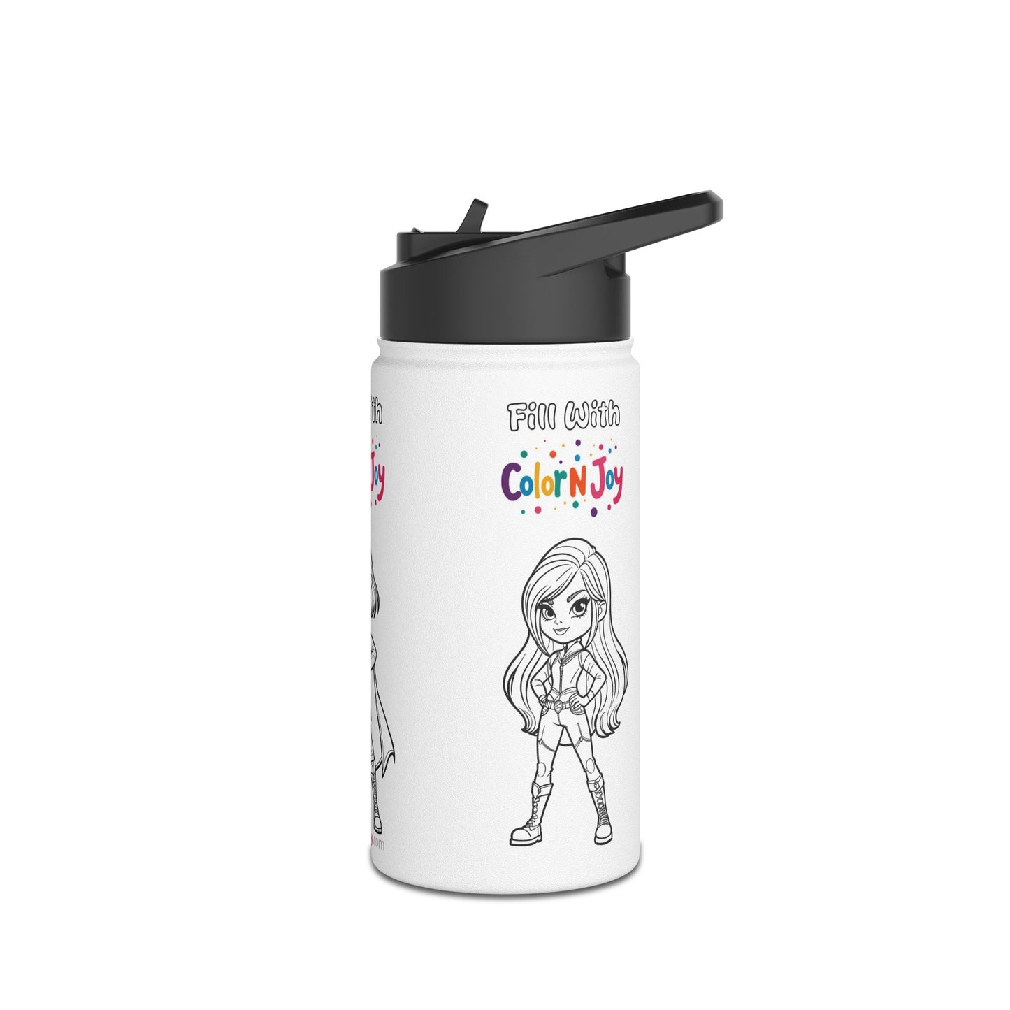 Descendants Coloring Water Bottle | Eco-Friendly Stainless Steel Gift | Screen-Free Creative Fun with Descendants Coloring Pages