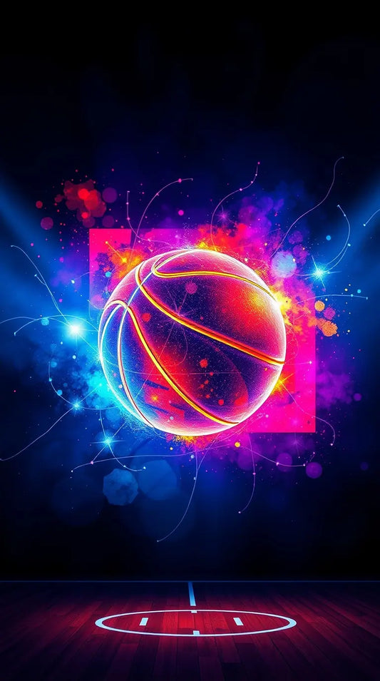 A high-definition Basketball Hoop wallpaper capturing an action-packed moment.