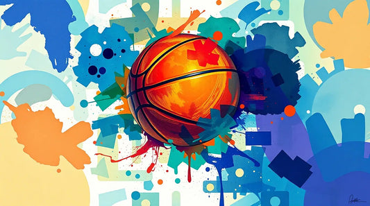 4K HD wallpaper of Basketball players in action for iPhone.