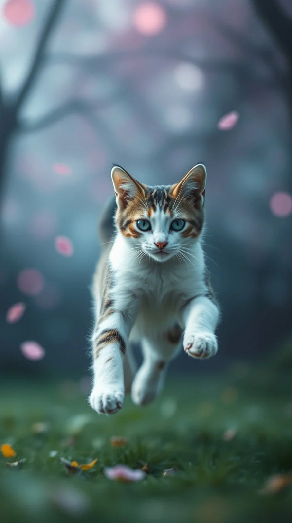 4K Cartoon Cat Background Wallpaper