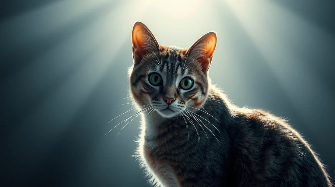 Cat with white eyes wallpaper
