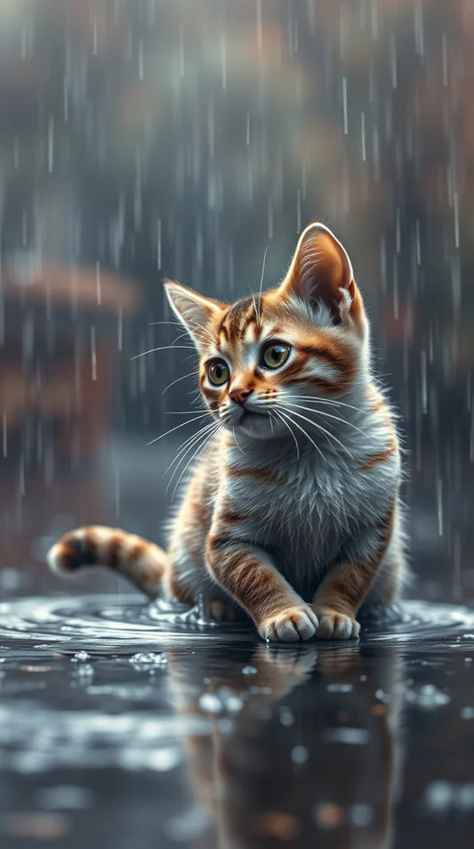Chibi kitty character wallpaper