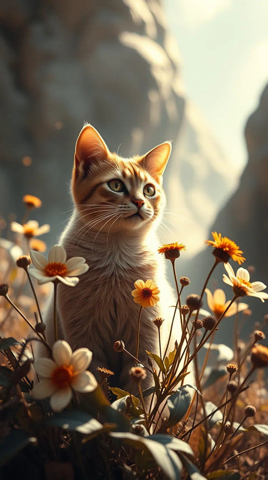 Cute white kittens wallpaper on phone