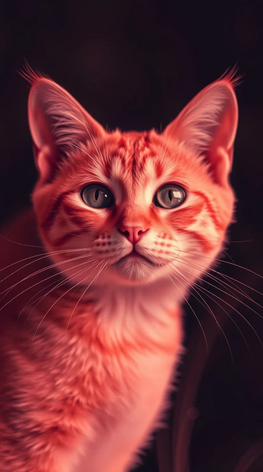 4K cute white kitty wallpaper