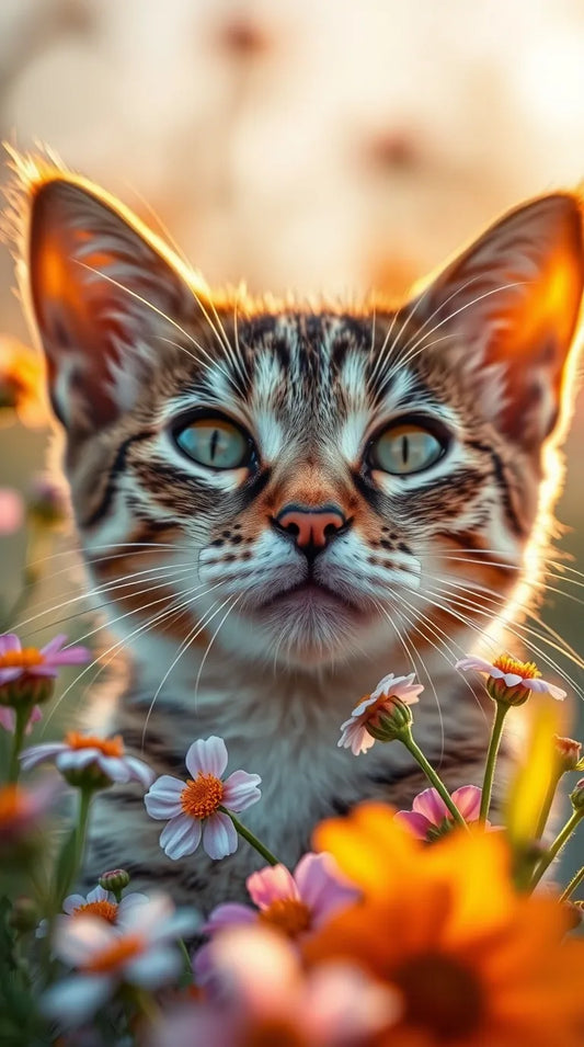 4K cute white kittens wallpaper