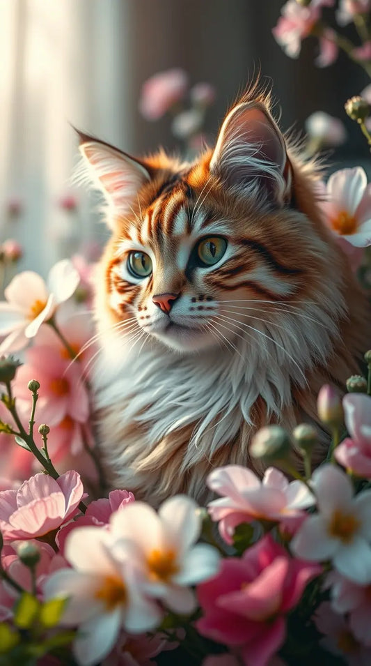 White fluffy kittens wallpaper