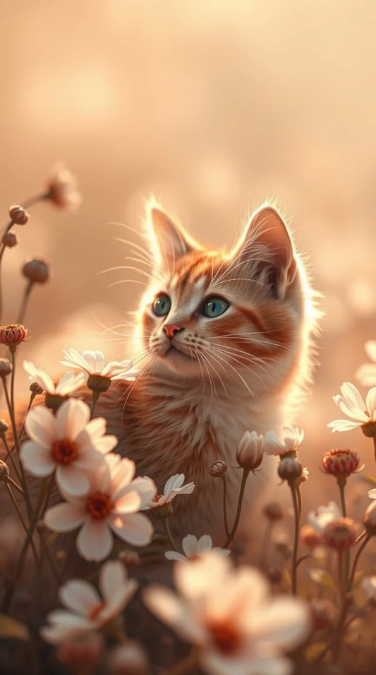 Funny kittens wallpaper on iPad