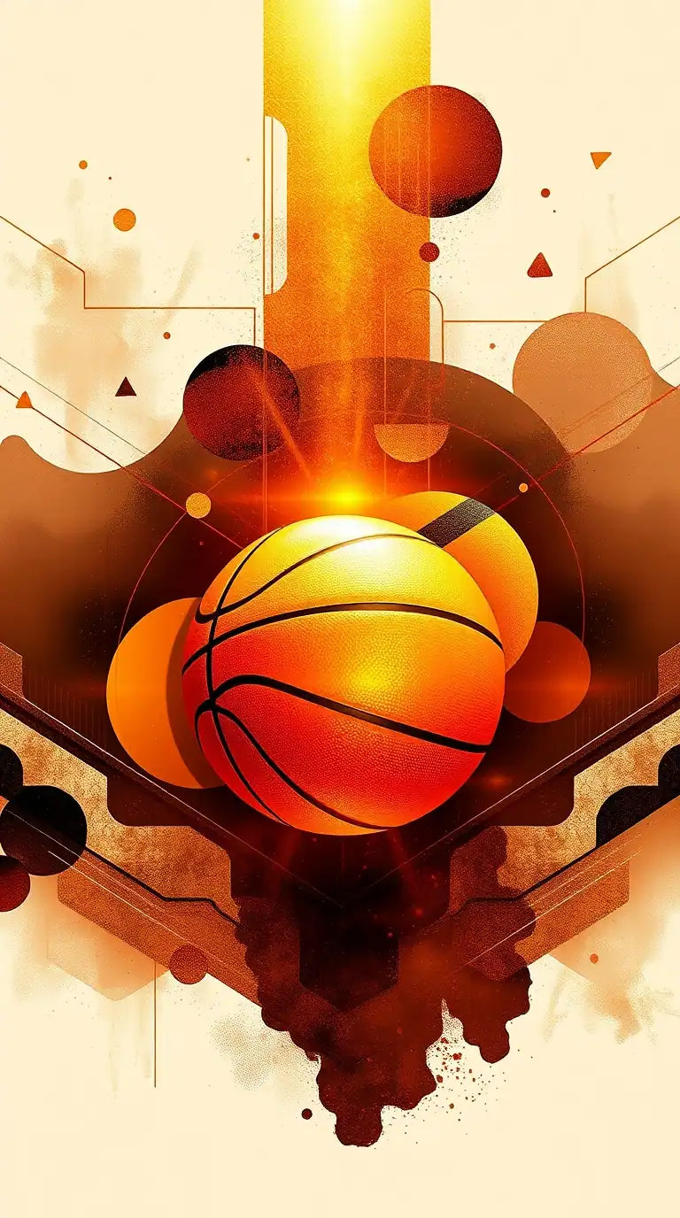 A futuristic Galaxy Basketball wallpaper with vibrant cosmic colors.