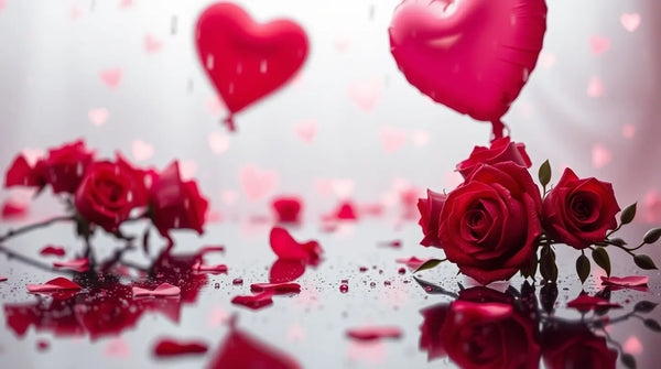 Valentine’s Day 4K Wallpaper - Soft Pink & Heart Balloons