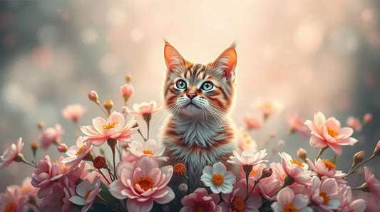 4K white kitty cat wallpaper