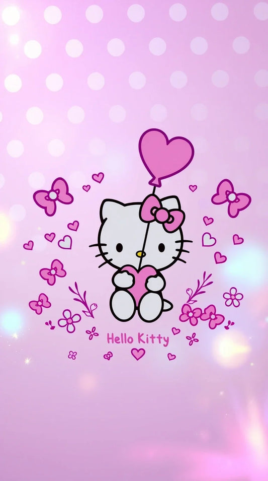Hello Kitty phone background featuring the cute character