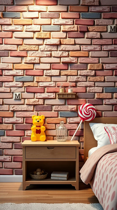 Bedroom Wallpaper Brick Ideas