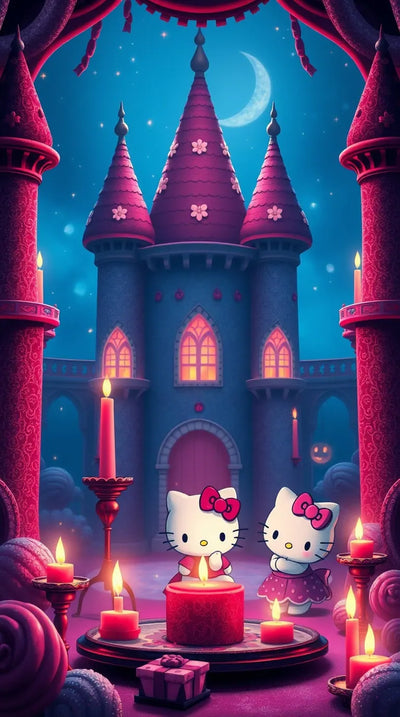 3D Black Hello Kitty Wallpaper Download