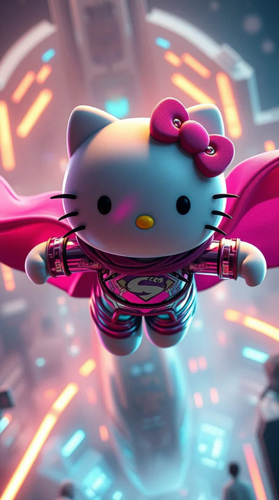 4K Black Hello Kitty Wallpaper Download