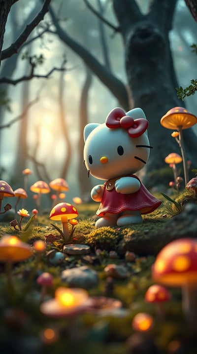 Blue Hello Kitty Background Download