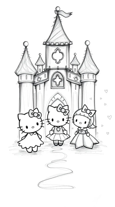 4K Cute Hello Kitty and Friends Wallpaper