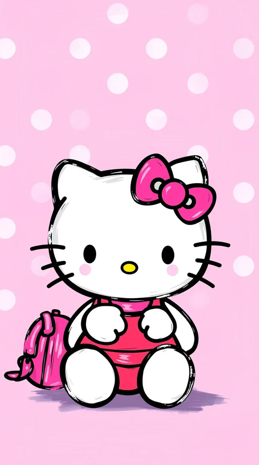 Cute HD Hello Kitty background for phone or desktop