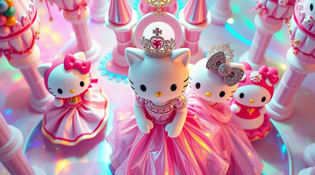 4K blue cute Hello Kitty wallpaper