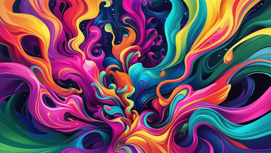 Download HD teal painting vibrant light