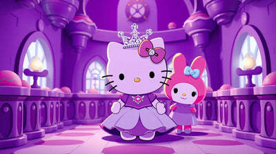 Free Black Hello Kitty Background Download