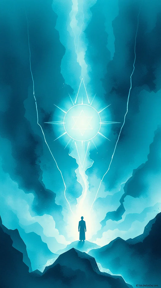 Free teal painting sharp angles