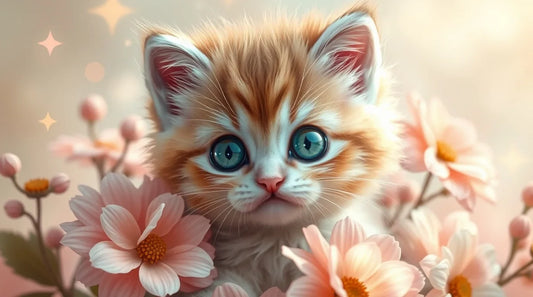 HD cute pink kitten