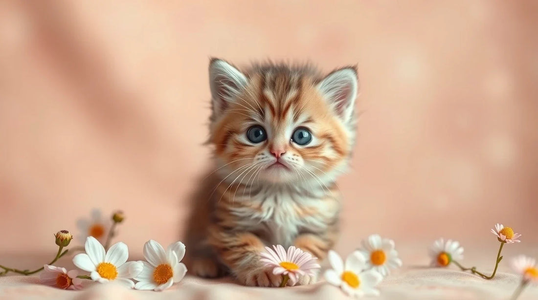 HD fluffy white kitten