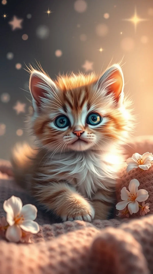 HD kitten desktop background