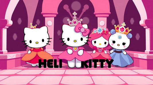4K black and white Hello Kitty background
