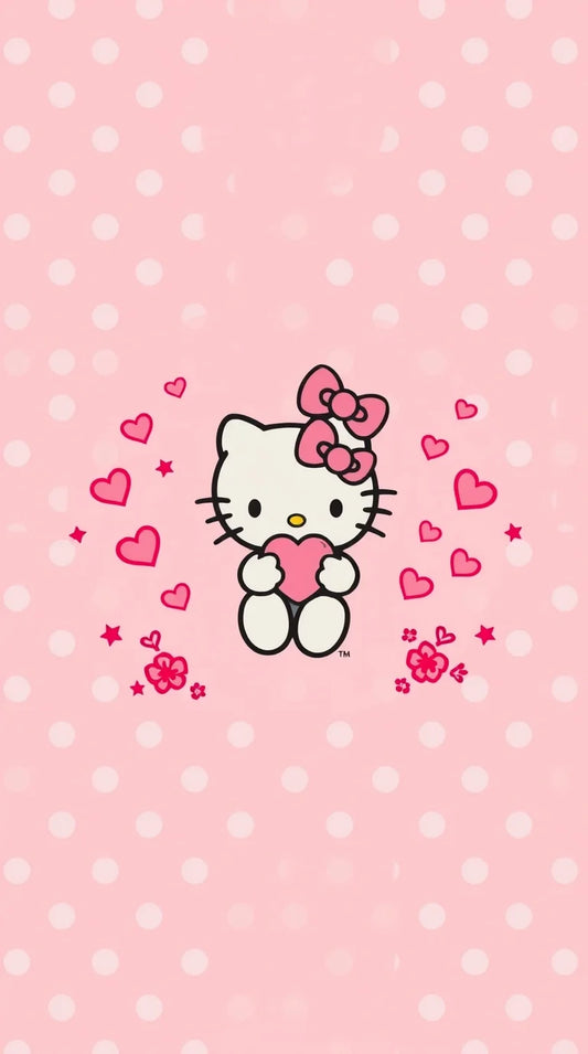 Cute Hello Kitty background in HD with pastel colors