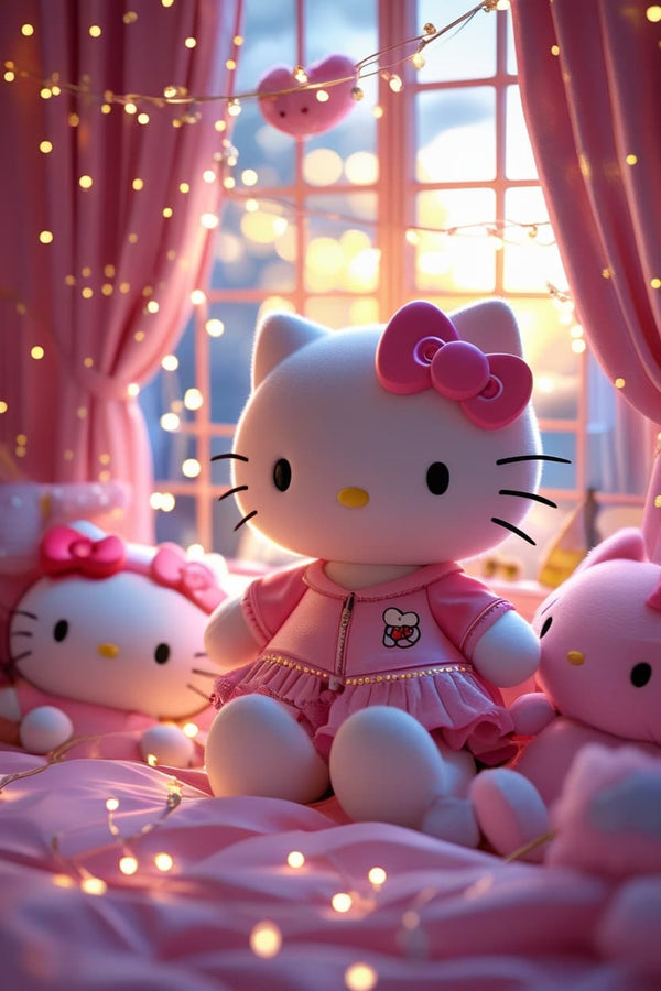Hello Kitty cozy room Desktop Wallpaper
