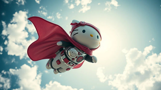 Hello Kitty nerd laptop background